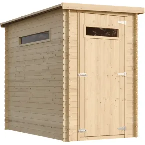 Casetta in Legno da Giardino 19 mm 144x239x198 cm con Pavimento Interno