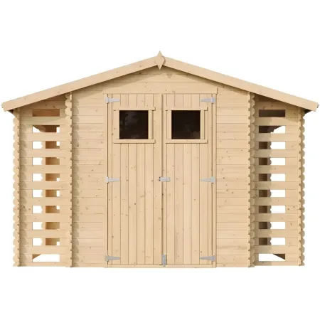 Casetta in Legno Legnaia 328x206x218 cm Box a Pannelli