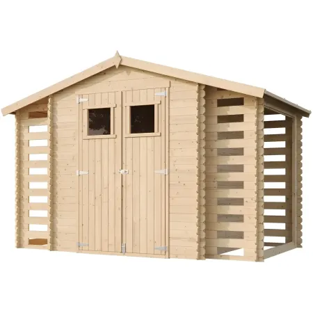 Casetta in Legno Legnaia 328x206x218 cm Box a Pannelli