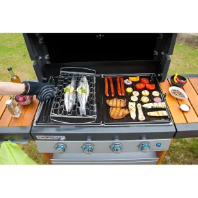 Guanto per Barbecue Campignaz 5 Dita Nero Protezione Calore 250°C 2