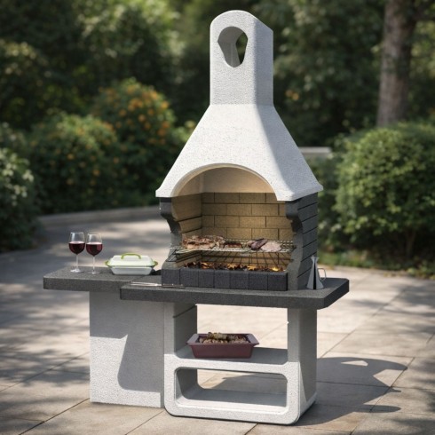 BBQ a Carbonella Legna Barbecue in Muratura Cemento | BricoShop24