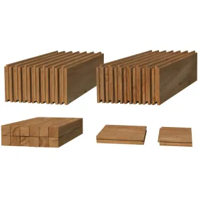 Pavimento per Casetta in Legno Impregnato da Giardino 358x296 cm 2