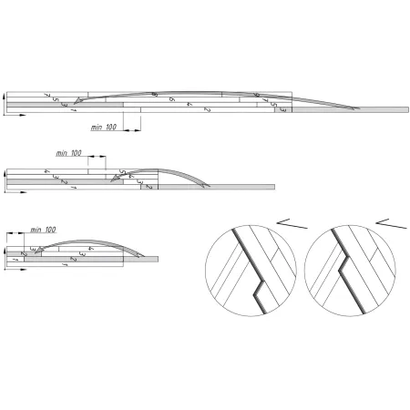 Pavimento per Casetta in Legno da Giardino 270x270 cm Kit Base