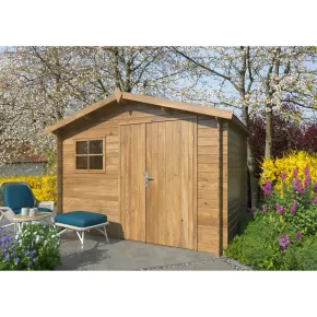 Casetta in Legno Impregnato 296x200 cm Blockhouse 19 mm con Finestra 2