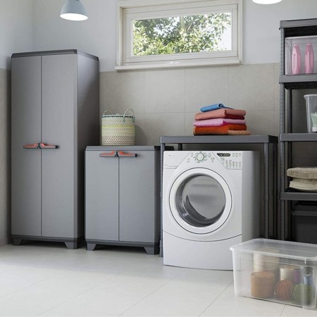 Keter Alto Armadio Grigio Multiuso da Esterno Ripostiglio Organizer Tuttopiani | BricoShop24