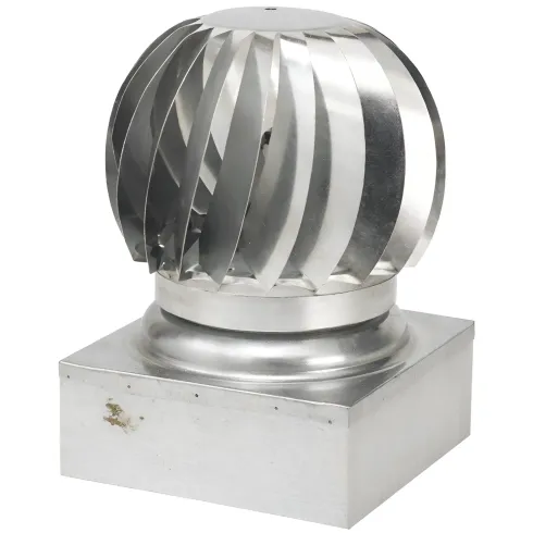 Camino Eolico Turbina Acciaio Inox 27x27 Aspiratore Comignolo Girevole