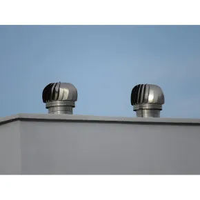 Camino Eolico Turbina Acciaio Inox 27x27 Aspiratore Comignolo Girevole 2