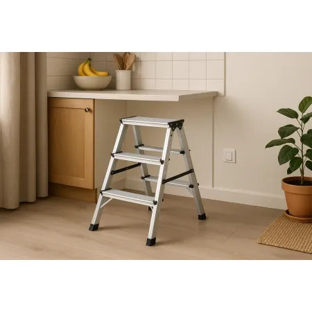 Sgabello in Alluminio Doppia Salita