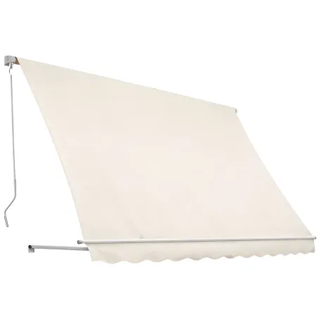 Tenda da Sole a Caduta 100x250 Beige Bracci Senza Cassone da Esterno