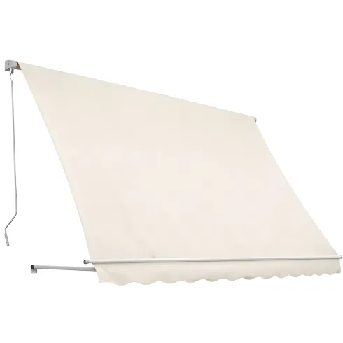 Tenda da Sole a Caduta 250x250 cm Beige Bracci Senza Cassone Esterno