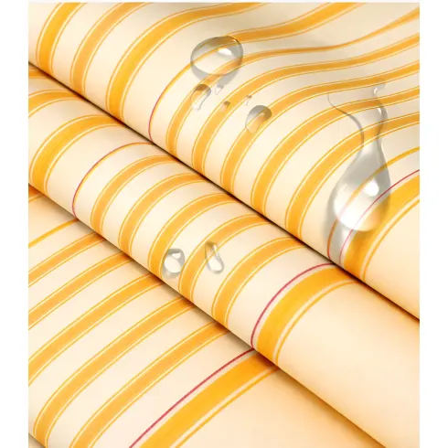 Tenda da Sole a Caduta 400x300 Riga Giallo Bianco Bracci Senza Cassone
