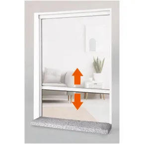 Zanzariera a Rullo Verticale 140x160 Riducibile in Alluminio Bianco 2