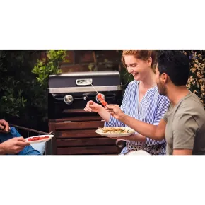 Barbecue a Gas 2 Fuochi Campignaz da Tavolo 65x52x36 cm Coperchio 2