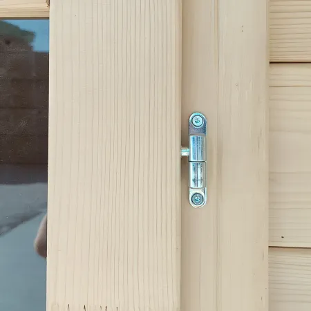 Casetta in Legno 2x1.8 25 mm con Pavimento Rimessa Porta Attrezzi da Giardino | BricoShop24