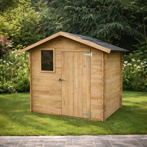 Casetta in Legno 2x1.3 con Pavimento Interno Rimessa per Attrezzi da Giardino | BricoShop24