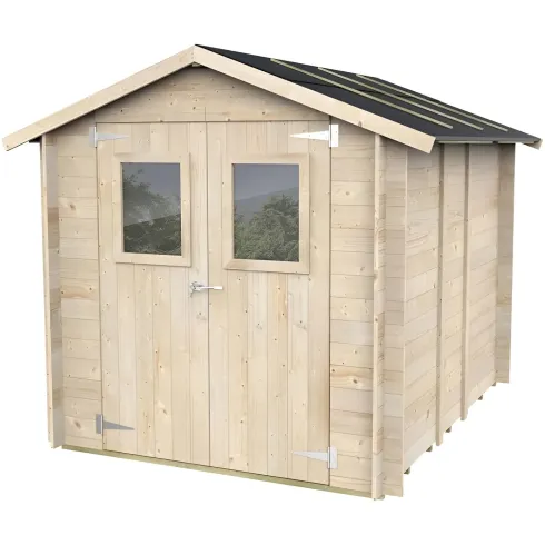 Casetta con Pavimento Rimessa per Attrezzi da Giardino in Legno 2x2.5