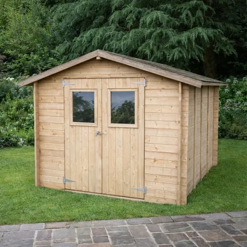 Casetta con Pavimento Rimessa per Attrezzi da Giardino in Legno 2x2.5