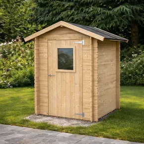 Casetta in Legno 1.5x1.5 con Pavimento Rimessa Ricovero per Attrezzi da Giardino | BricoShop24 2
