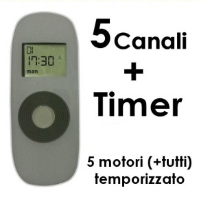 Telecomando Motore Tapparella Elettrica Radiocomando Avvolgibile Timer + Canali 2