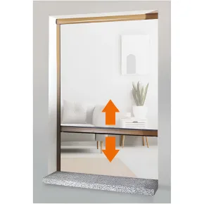 Zanzariera a Rullo Verticale 60x150 Riducibile in Alluminio Bronzo 2