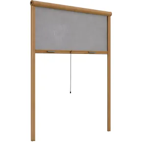 Zanzariera a Rullo Verticale 160x160 Riducibile in Alluminio Bronzo