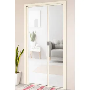 Zanzariera a Rullo Laterale per Porta Avorio 150x250 Riducibile 2