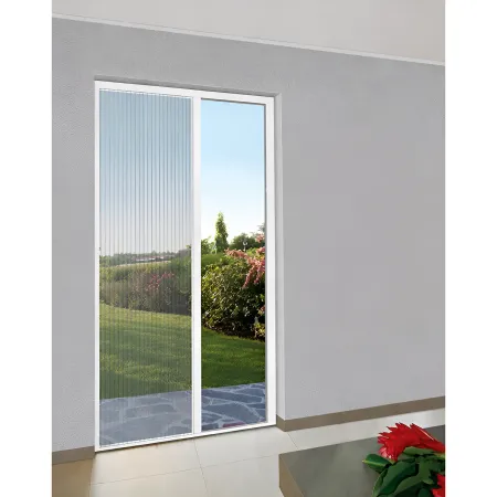 Zanzariera Plissettata Laterale Bianco Guida Bassa Porta 120X240