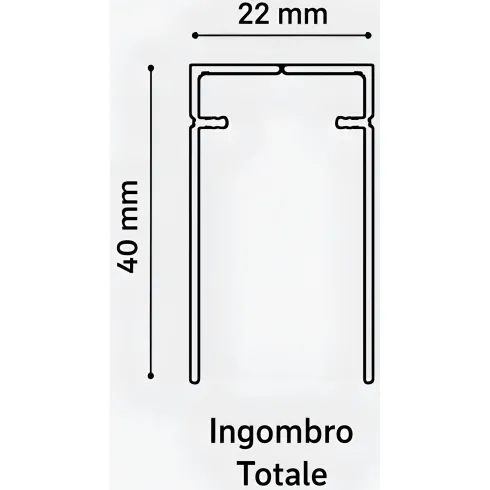 Zanzariera Plissettata Laterale Marrone Guida Bassa Porta 105x240