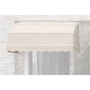 Tenda da Sole a Cappottina 120x100 cm Beige da Esterno Impermeabile 2