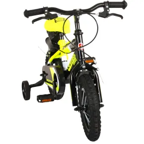 Bicicletta Bambini 16" Sportiva Giallo Rotelle Removibili Borraccia 2