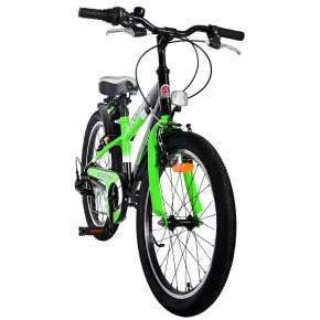 Bicicletta per Bambini 20" Sportiva Verde Sportiva 7 Marce Cavalletto 2
