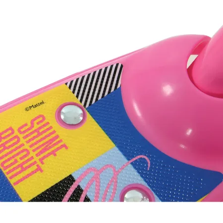 Monopattino per Bambini 3 Ruote Barbie Rosa Manubrio Regolabile
