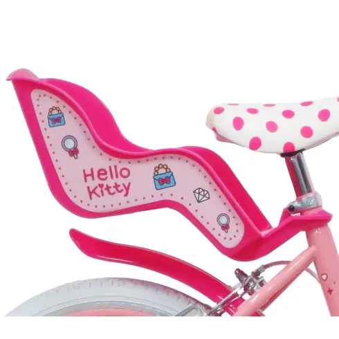 Bicicletta per Bambini 16" Hello Kitty Rosa Rotelle Removibili Acciaio