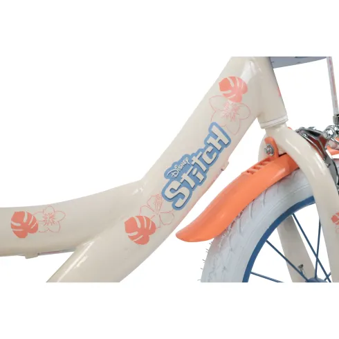 Bicicletta per Bambini 16" Stitch Disney Beige con Rotelle Removibili