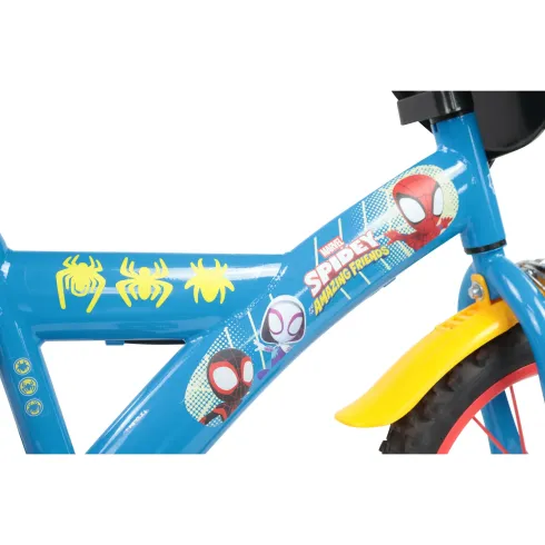 Bicicletta per Bambini Spidey Marvel 14" Azzurro Rotelle Removibili