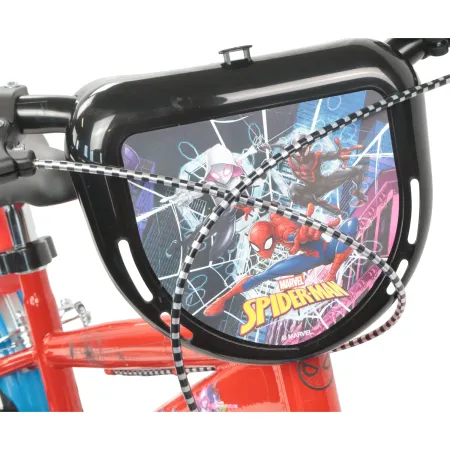 Bicicletta per Bambini Spiderman Marvel 14" Rosso Rotelle Removibili