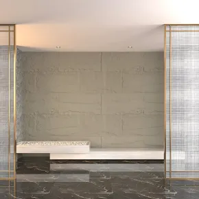 Set 10 Pannelli Isolanti Effetto Pietra 3D Grigio Cemento 120x60 PU 2