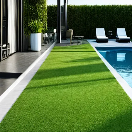 Prato Sintetico 5x1 m Drenante 40 mm Verde Effetto Erba UV Resistente