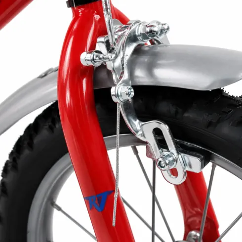 Bicicletta per Bambini 16" Rosso Rocket Rotelle Borraccia Trombetta