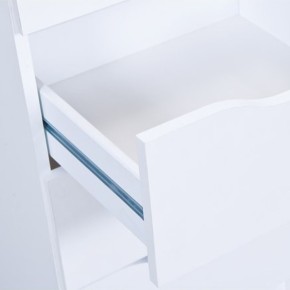 Mobiletto Cassettiera 40 cm 3 Cassetti Bianca Mobile Settimino Comodino in Legno 2