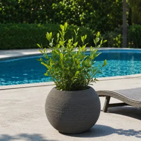 Vaso in Resina Verde 40x33 Rotazionale da Interno Esterno Atossico 2