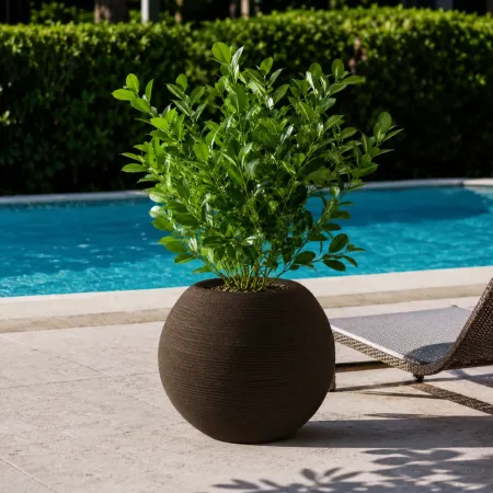 Vaso in Resina Marrone 40x33 Rotazionale da Interno Esterno Atossico