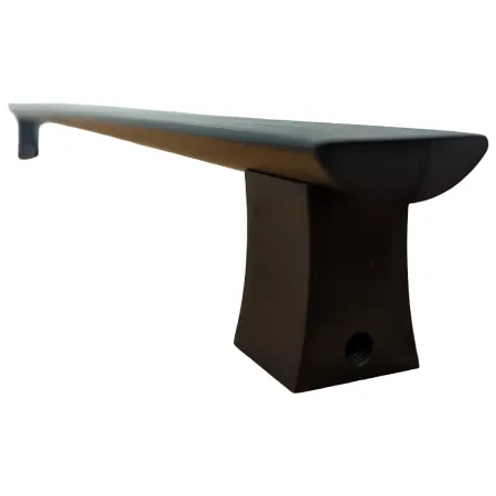 Maniglione Piatto Porta Blindata Nero 50cm Moderno