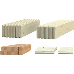 Pavimento per Casetta da Giardino in Legno 285x291 cm Kit Base 2
