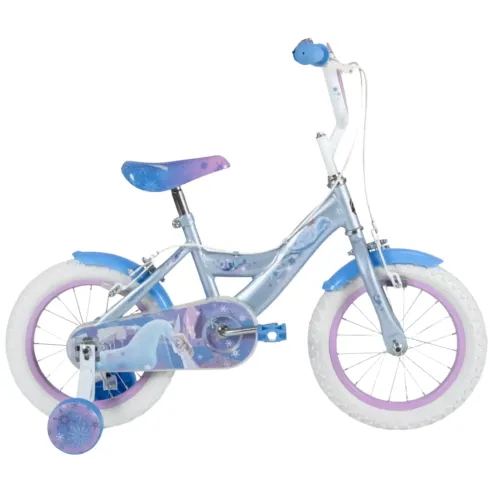 Bicicletta per Bambini 14" con Rotelle Frozen Disney Celeste a Sfera