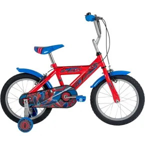 Bicicletta per Bambini con Rotelle 16" Spiderman Rosso Freni Caliper 2