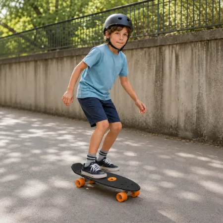 Skateboard 57x15 Nero con Cuscinetti ABEC7 in Polipropilene