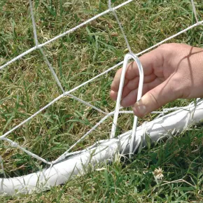 Porta da Calcio Regolamentare 3x2 m Bianco da Esterno Calcetto Tornei 2