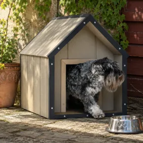 Cuccia per Cani in Legno 10 mm Taglia Media 95x54x68 cm LP SmartSide 2