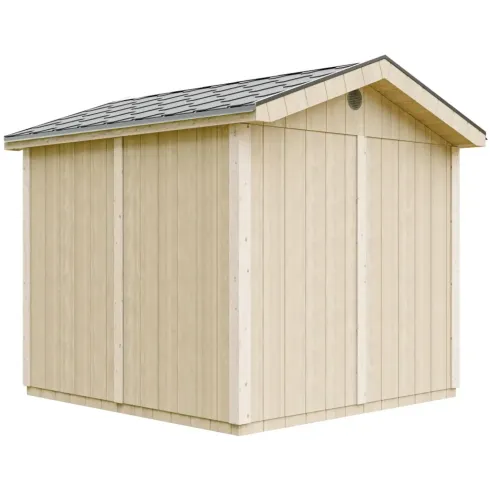 Casetta da Giardino in Legno Grezzo 236x250 cm 6 m2 Box con Pavimento